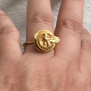🖤Eagle handmade ring